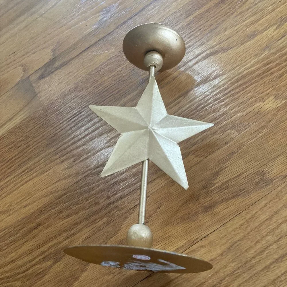 Celestial Moon & Star Candlestick Holders - Set of 2 - Picture 9 of 15